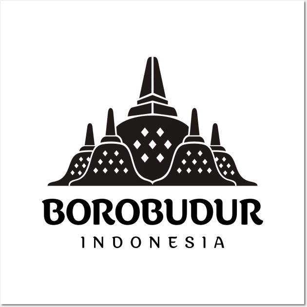 Borobudur Mahayana Buddhist Temple Java Indonesia Wall Art by Celestial Crafts